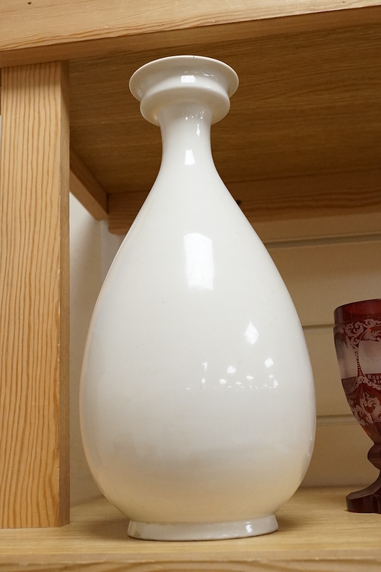 A Chinese white ding type vase, 27cm high
